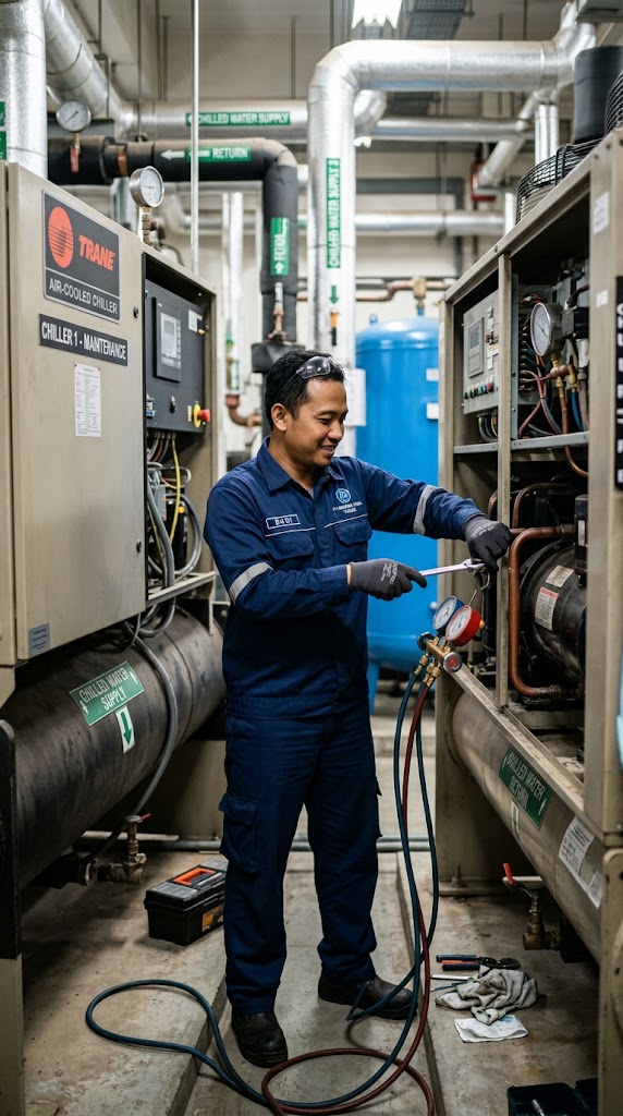 Service perawatan perbaikan chiller Cikarang Karawang